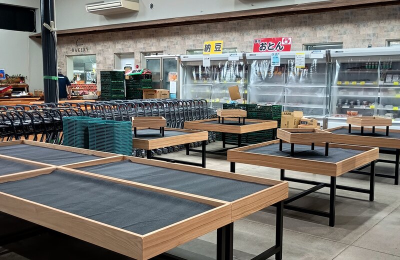 道の駅庄和 売場の様子