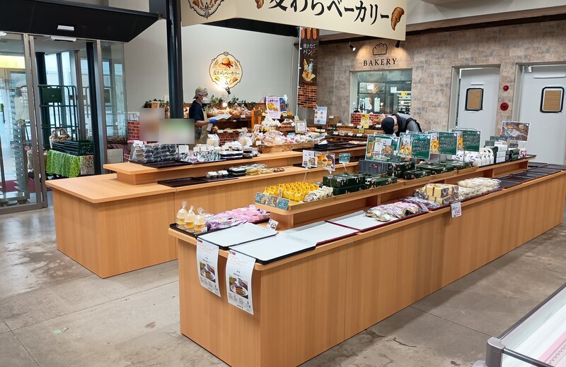 道の駅庄和 売場の様子