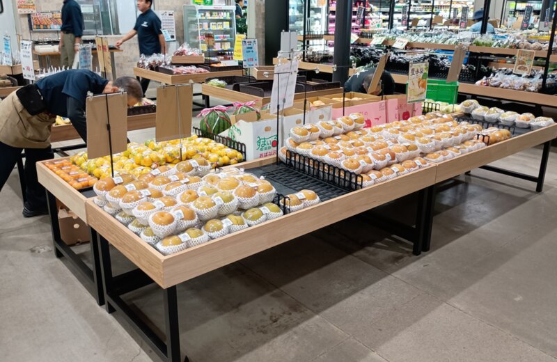 道の駅庄和 売場の様子